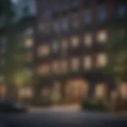 Luxurious apartment building in New York City showcasing live-in management