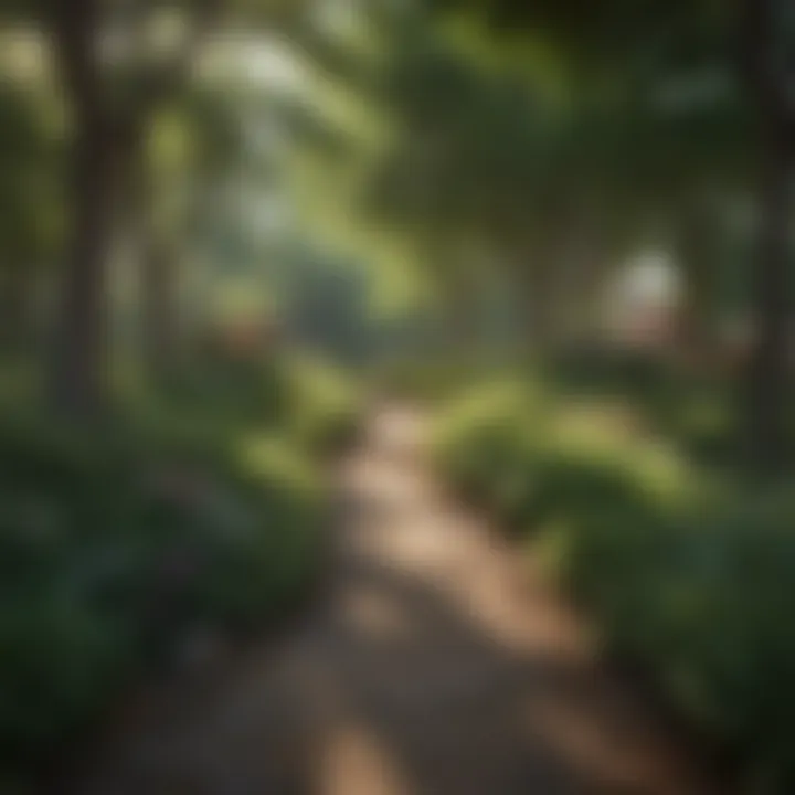 Lush parks offering a serene escape within the city