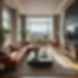 Stylish living room interior of a NOPA apartment showcasing modern design