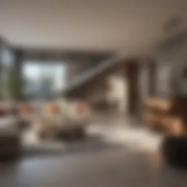 Contemporary Interiors: Comfort Meets Style Luxurious apartment interior with modern furnishings and amenities
