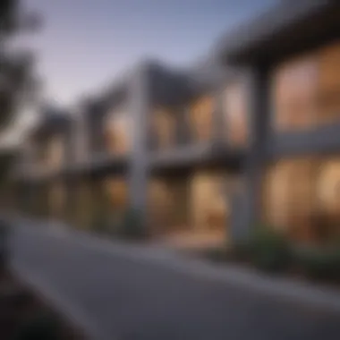 Stylish apartment exterior in Otay Mesa showcasing modern architecture