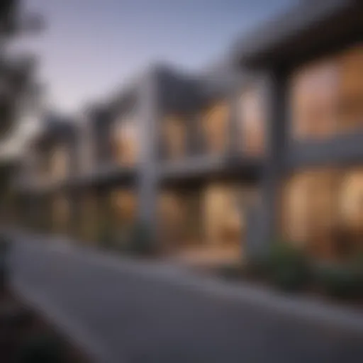 Stylish apartment exterior in Otay Mesa showcasing modern architecture