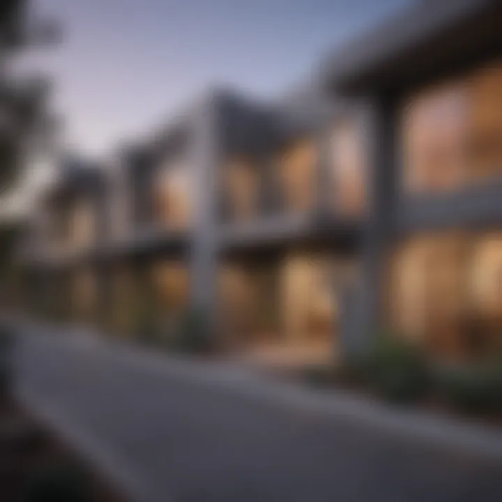 Stylish apartment exterior in Otay Mesa showcasing modern architecture