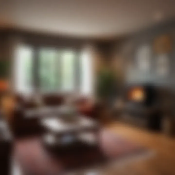 Cozy living room interior in an Eagle Rock rental home