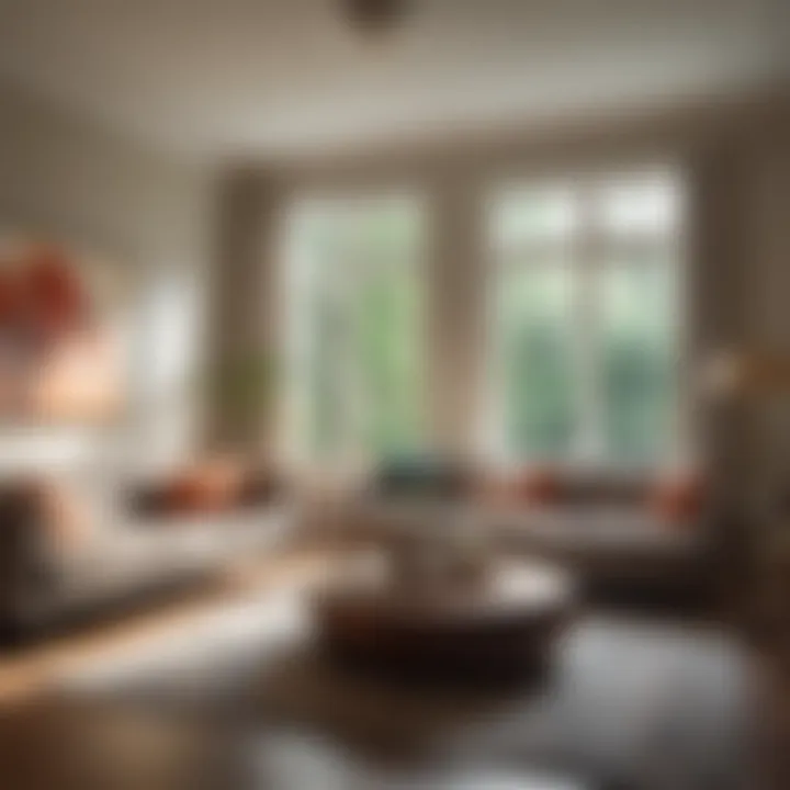 Cozy living room interior of a rental home in Roland Park