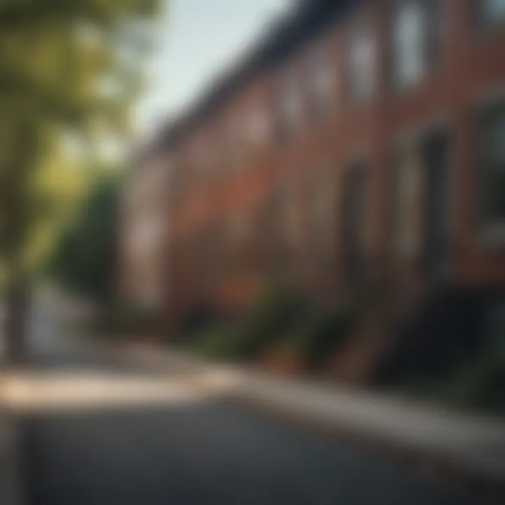 A quiet street lined with rowhouses in a D.C. neighborhood