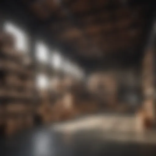 Interior view of a functional warehouse space showcasing storage solutions