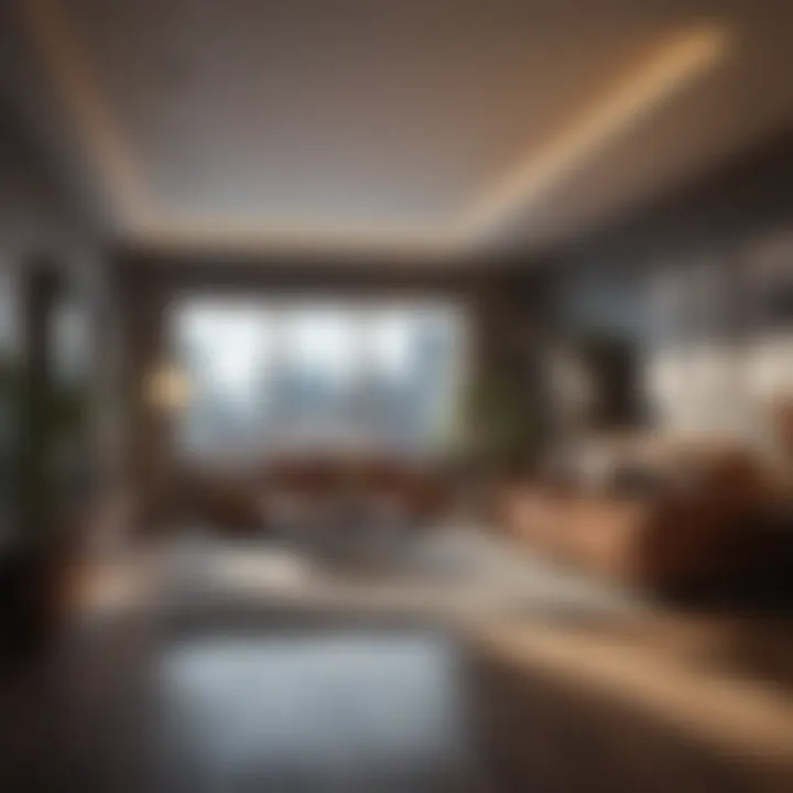 Modern studio apartment interior showcasing innovative space utilization