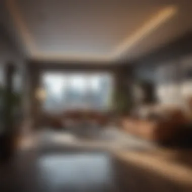 Innovative Space Utilization in Studio Apartments Modern studio apartment interior showcasing innovative space utilization