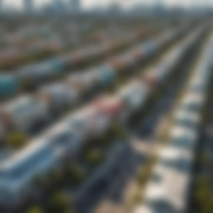 Aerial view showcasing the vibrant architecture of Miami neighborhoods