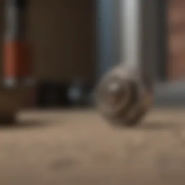 Traditional stud finding technique using a magnet