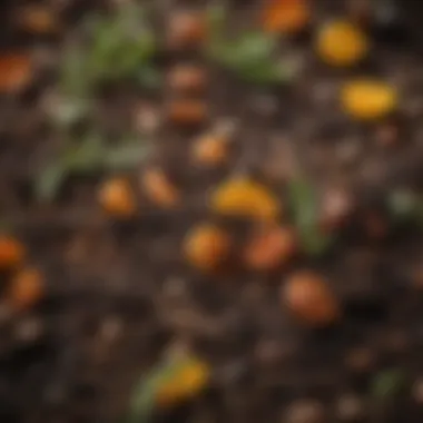 Nutrient-Rich Compost Ready for Use Close-up of nutrient-rich compost ready for gardening