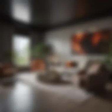 Modern Interior Design of Hollywood Dell Apartments Interior design elements of a Hollywood Dell Apartment, emphasizing modern aesthetics