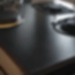 Shiny flat surface stovetop after cleaning