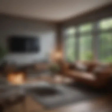 Cozy room setup for potential tenants