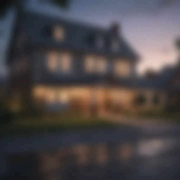 Home with rental signs