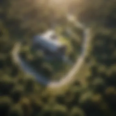 Diverse Landscapes for Land Investment Aerial view of diverse landscapes showcasing potential land investment areas