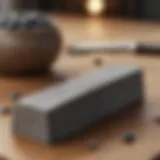 Premium sharpening stones arranged on a wooden surface