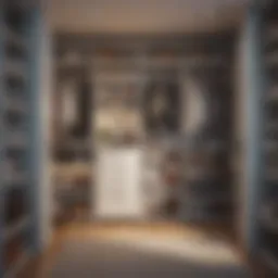 Well-organized small closet with innovative storage solutions
