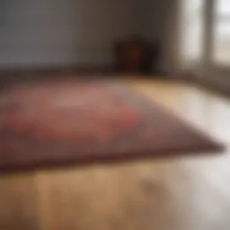 Beautifully maintained area rug on a wooden floor