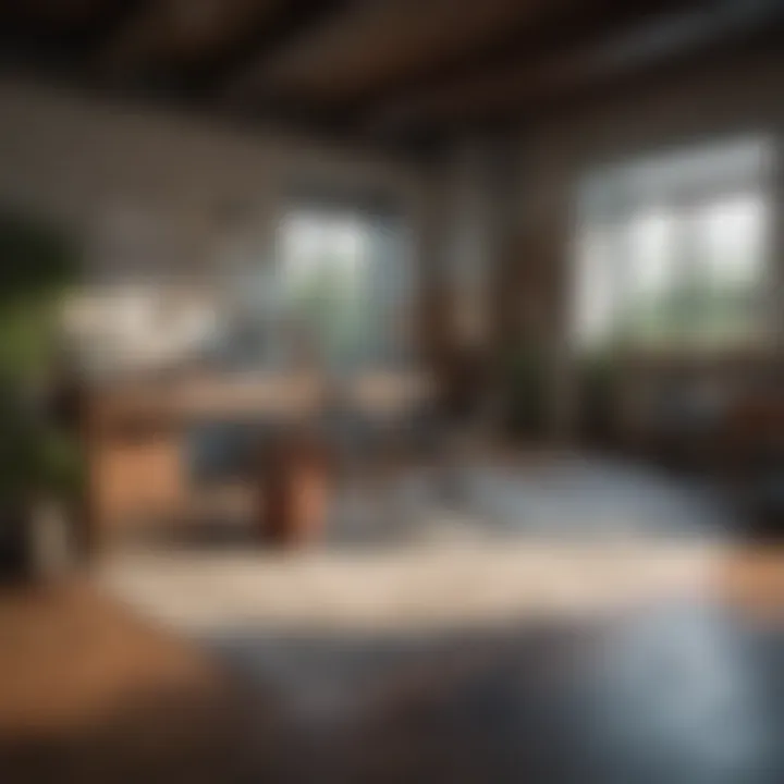 A well-organized workspace for measuring and calculating square footage