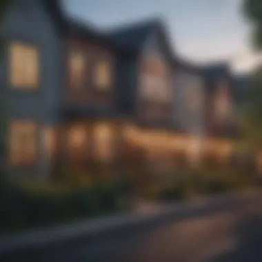 A cozy neighborhood showcasing affordable housing options