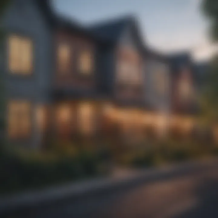 A cozy neighborhood showcasing affordable housing options