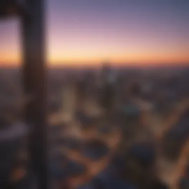 Panoramic view of the Dallas skyline from Museum Tower