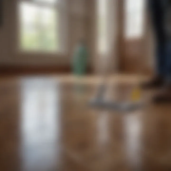 Proper technique for applying cleaner on floors