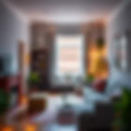 Cozy apartment interior showcasing budget-friendly decor