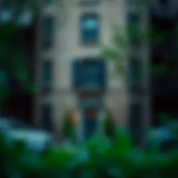 Charming apartment facade in Washington Park