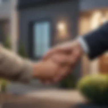 Handshake agreement between landlord and tenant