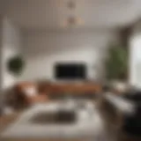 A cozy apartment living room showcasing modern decor.