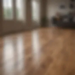 Shiny laminate floor showcasing cleanliness