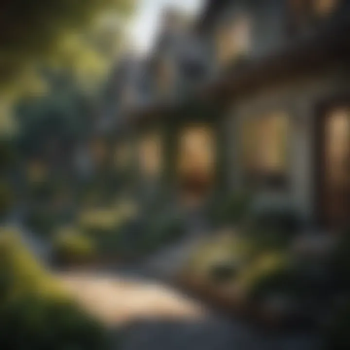 A cozy residential area in Los Angeles featuring beautiful homes and lush greenery.