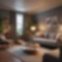 Charming pet-friendly apartment interior with cozy decor