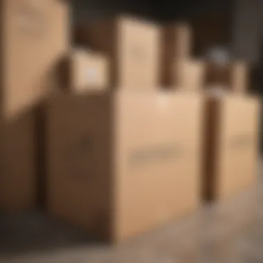 Strategically Labeled Packing Organized packing boxes labeled by room