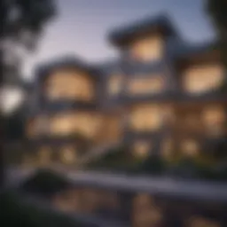 Exterior view showcasing modern design of Preston Highlands Apartments