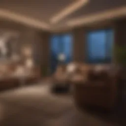 Cozy and romantic private room for couples with soft lighting
