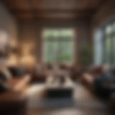 A cozy living room interior of a second home