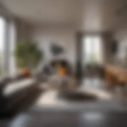 A modern apartment showcasing the essence of rental living