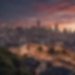 Scenic view of San Francisco skyline