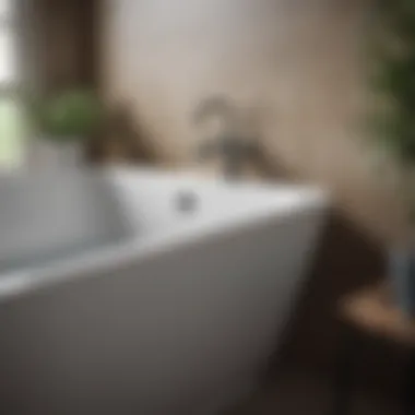 Natural Remedies for Drain Maintenance A homeowner applying a natural solution to a bathtub drain