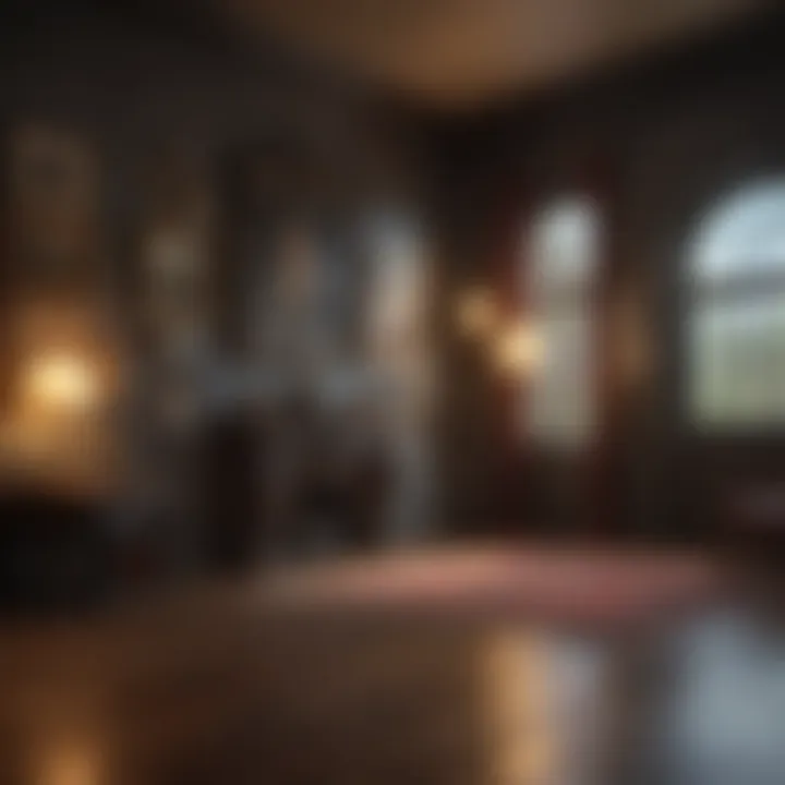 An aesthetically pleasing arrangement of art pieces with varying sizes and styles.
