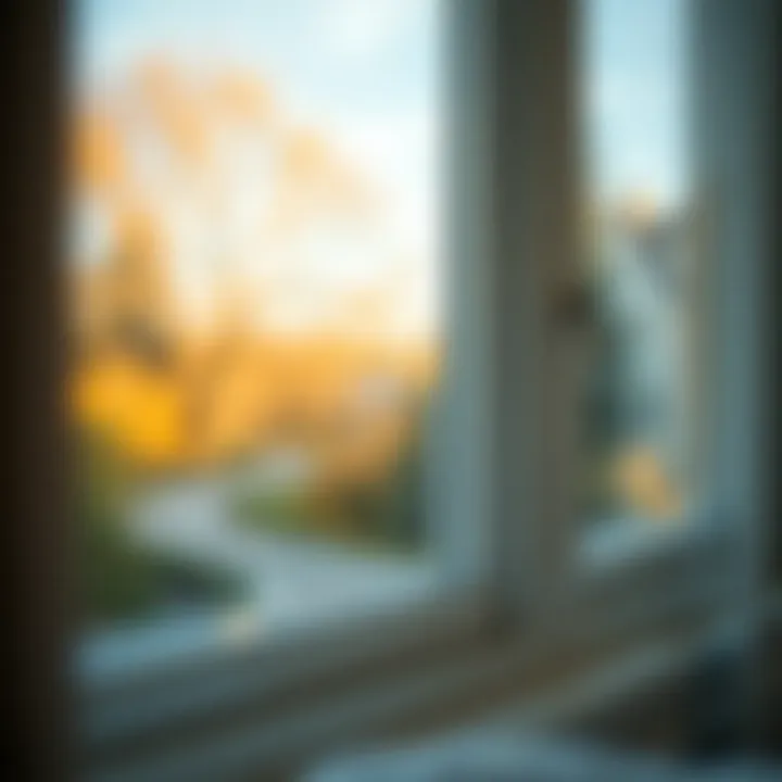 Achieving Streak-Free Clarity Close-up of a streak-free window after cleaning