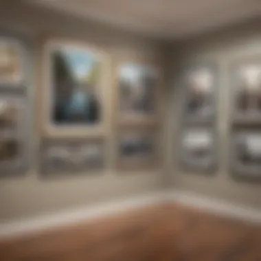 A Dynamic Gallery Wall Artistic gallery wall showcasing a variety of styles and frames