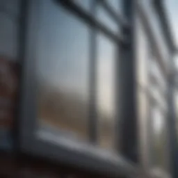 Close-up of a sparkling clean window