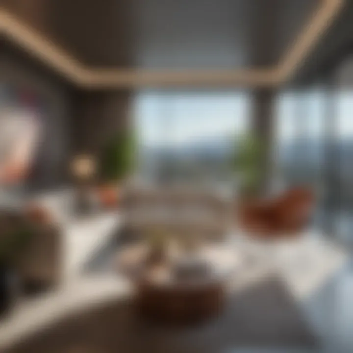 Inside a Los Angeles apartment highlighting the living space and decor style