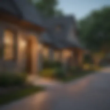 Architectural Diversity in Dallas Charming residential street lined with diverse architectural styles in Dallas