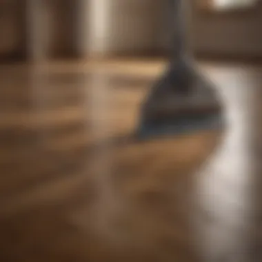 Techniques for cleaning wood floors naturally